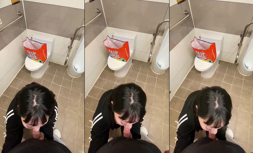 shameless sex Em gái lút lút bú mút tại wc nam trong siêu thị